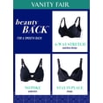 thumbnail image 3 of Vanity Fair Womens Beauty Back Full Coverage Underwire Bra, 38B, Midnight Black, 3 of 3