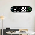 thumbnail image 3 of TACILIP 17.3-inch Living Room Wall Clock with Multifunctional LED Electronic Clock Large Size Alarm Clock Temperature and Humidity Clock Alarm Clocks for Bedrooms, Gifts for Mom, 3 of 5