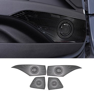 for Hyundai for Elantra 2021 - 2023 Black Steel Inner Door Speaker F for Ram e Cover Trim 4x-
