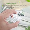 thumbnail image 2 of Silver Napkin Rings Set of 12 Hollow Out Napkin Rings Holder for Christmas Everyday Holiday Party, 2 of 5