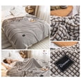 thumbnail image 4 of Soft And-friendly Blankets Milk Fleece Blankets Thicken Warm Siesta Fleece Blankets, 4 of 4