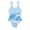 Blue, variant on Splozh Swim Suit Girls One Piece Swimsuit Cute Swimwear Summer Floral Beach Sport Bathing Blue,11-12 Years