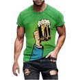 thumbnail image 1 of Cameland Nouveau T-Shirt pour Homme à la Mode 3D Imprimé Bière Non Positionné Manches Courtes Col Rond T-Shirt Haut de Sport Décontracté Blouses, 1 of 5