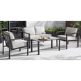 thumbnail image 1 of Hometrends Cobble Hill 4-Piece Patio Conversation Set, Grey, Olefin Fabric, 1 of 9
