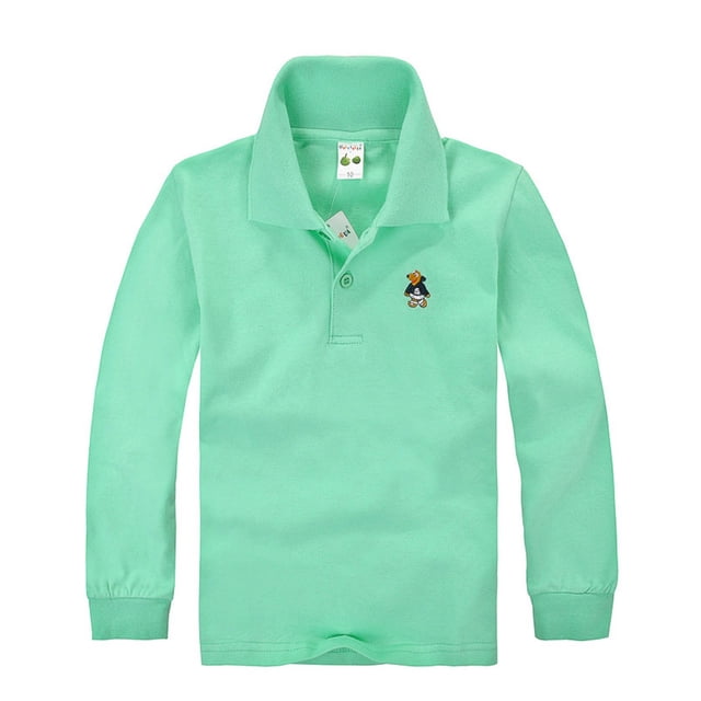 Polos pour Garçons Chemises à Rayures Col Chemise Chemises de Rugby Garçons Polos à Manches Courtes 6-7 Ans Mode Garçons