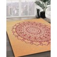 thumbnail image 3 of Ahgly Tapis Rectangulaire Lavable en Machine Intérieur Transitionnel Orange Vif, 3 Pieds x 5 Pieds, 3 of 7