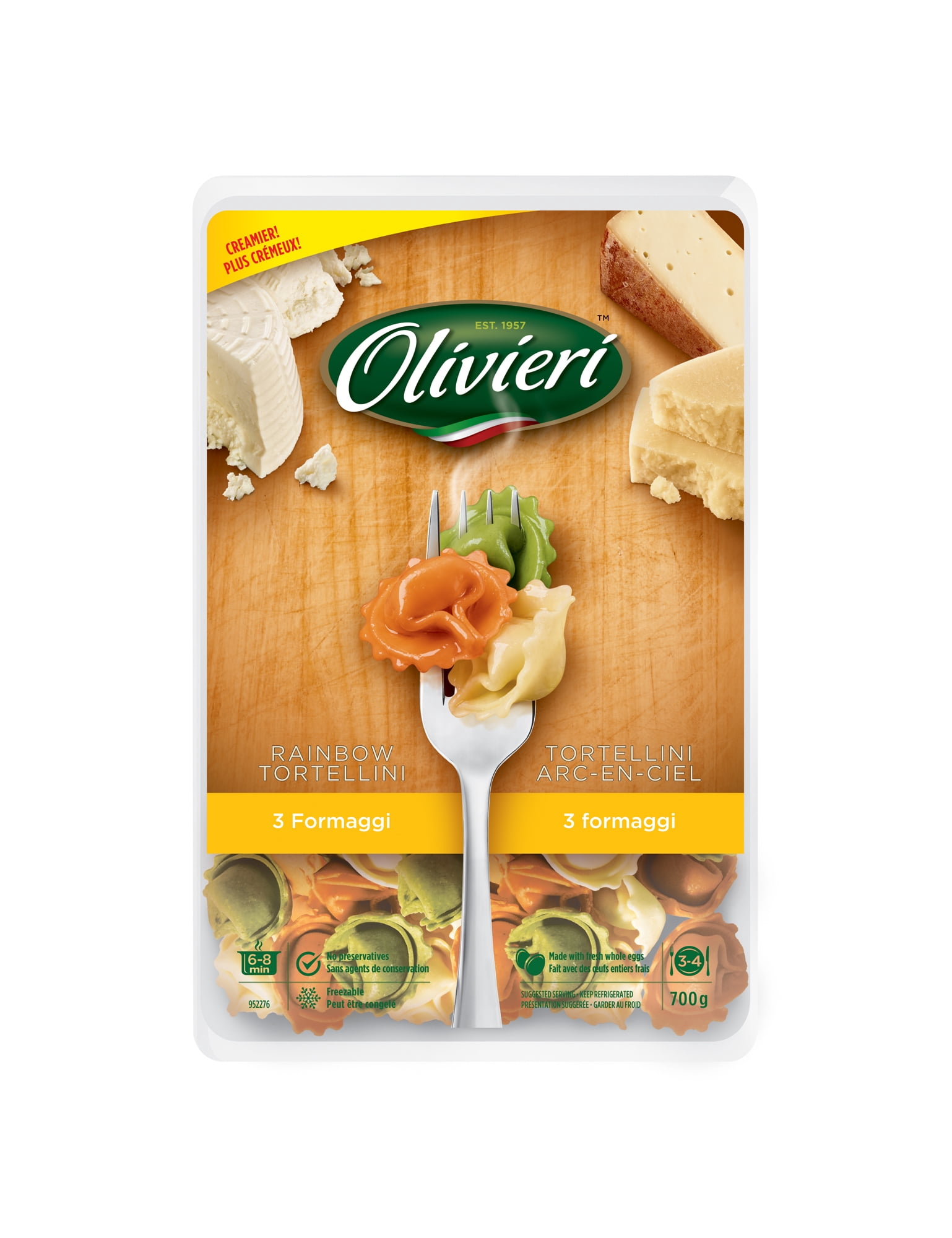 Olivieri 3 Formaggi Rainbow Tortellini