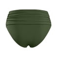 thumbnail image 5 of FYEGRE Women's High Waisted Bikini Bottom Tummy Control Ruched Bathing Suit Swim Bottom Army Green XL, 5 of 5