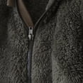 thumbnail image 4 of AherBiu Baby Girls Clothes Newborn Jumpsuits Hooded Fleece Zip up Infant Rompers Fall Winter Fuzzy Solid Color Bodysuits, 4 of 6