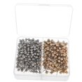 thumbnail image 1 of Rongfmy 400 Pieces Shiny Tacks Push Pins Plastic Head With Steel Point, 1 of 9
