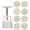 White 1Pack, variant on Traditional Square Flower DIY Powerful Festival Baking Tool for Mid-Autumn Party, One Size, White 1Pack