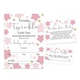 thumbnail image 1 of Inkdotpot Set Of 30Gender Reveal Baby Shower Invitations-Diaper Raffle Tickets And Baby Shower Book Request Cards Twinkle Twinkle Little Star Invites Its A Boy Its A Girl, 1 of 8