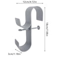thumbnail image 3 of AquaJoyer Pool Leaf Net Holder Above Ground Pool Pole Hanger Above Ground Pool Accessories Adjustable Telescopic Pool Pole Hooks Pool Brush Hanger Tool Holder Pool 2pc, 3 of 5