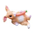 thumbnail image 2 of Rongfmy Creative Cute Rabbit Statue Ornament Animal Sculpture Artwork Resin Craft Easter 10cmx5.5cmx7cm, 2 of 9