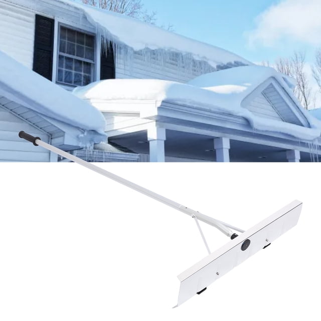 Pelle de Toit, Assemblage Facile Râteau de Neige Télescopique Détachable pour Maison