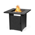 thumbnail image 1 of Patiojoy 28" Gas Fire Pit Table, 50,000 BTU Auto-Ignition Propane Fire Pit Table, Outdoor Fire Table with Lid Suitable Black, 1 of 10