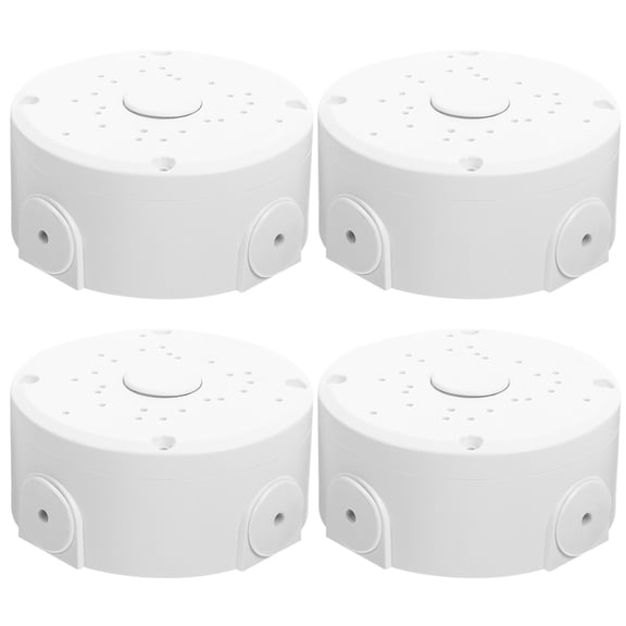 KAKOWELY 4Pcs Security Camera Box Camera Electric Wire Holder Ceiling Mounted Camera Hide,4.8"X4.8"X2.05"