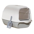 thumbnail image 2 of Bunblic Fully Covered Cat Litter Boxes Detachable for Small Animals Kitten Potty Pan Gray, 2 of 8