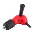 thumbnail image 1 of Right Angle Adapter 90 Degrees Electric Drill Attachment 9.5mm Round Shank Keyless Chuck, 1 of 12