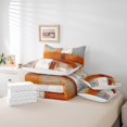 thumbnail image 4 of YST 7-Piece Orange White Gray Oil Painting Comforter Set, Full – Ombre Gradient, 4 of 4