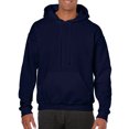 thumbnail image 1 of Gildan Mens Heavy Blend Hooded Sweatshirt, S, Navy, 1 of 2