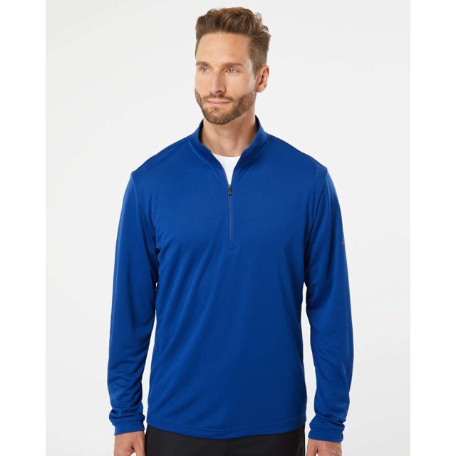 Adidas Mens Lightweight Quarter-Zip Pullover, 2XL, Collegiate Royal
