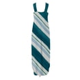 thumbnail image 4 of SMihono Robe Maxi Bohème d'Été pour Femmes Grande Taille Robe d'Été pour Femmes Design Décontracté Robe Dégradée Sans Manches Col Suspendu Col en V Longue Robe Robe de Plage Évasée, 4 of 5