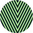thumbnail image 1 of Ahgly Tapis Rond Lavable en Machine Intérieur Transitionnel Vert Sarcelle Profond, 3 Pieds Rond, 1 of 7