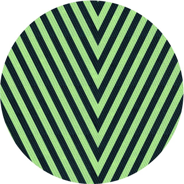 Ahgly Tapis Rond Lavable en Machine Intérieur Transitionnel Vert Sarcelle Profond, 3 Pieds Rond