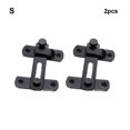 thumbnail image 2 of VONKY 2pack/lot Sleek And Secure Bedroom Latch Stainless Steel Lock Fixed With Movable Bolts black Tablet small, 2 of 6