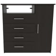 thumbnail image 4 of Bowery Hill Contemporary 4 Drawer Dresser in Espresso, 4 of 6