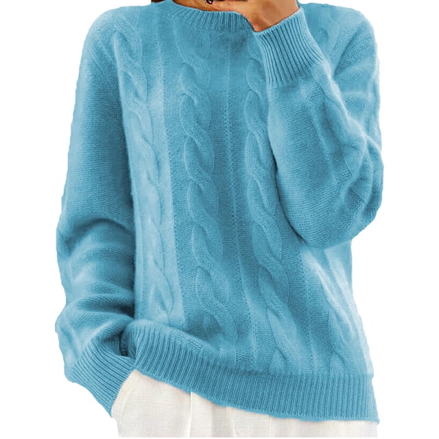 WTXUE Chandail en Coton à Col Semi-Roulé à Manches Longues, Couleur Unie, Chandail avec Chandail de Base, Automne Hiver, Chandail Chaud, Coupe Décontractée, Chandails (Femmes) Taille 6