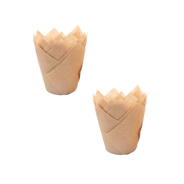Oleegame 2PC Cupcake Liners Cup Paper Tuli Baking Wrappe Case Cake Muffin Cup Box