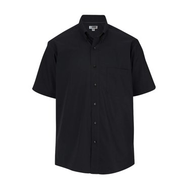 Ed Vêtements Chemise Popeline Infroissable pour Homme Grande Taille, Noir, Très Grand