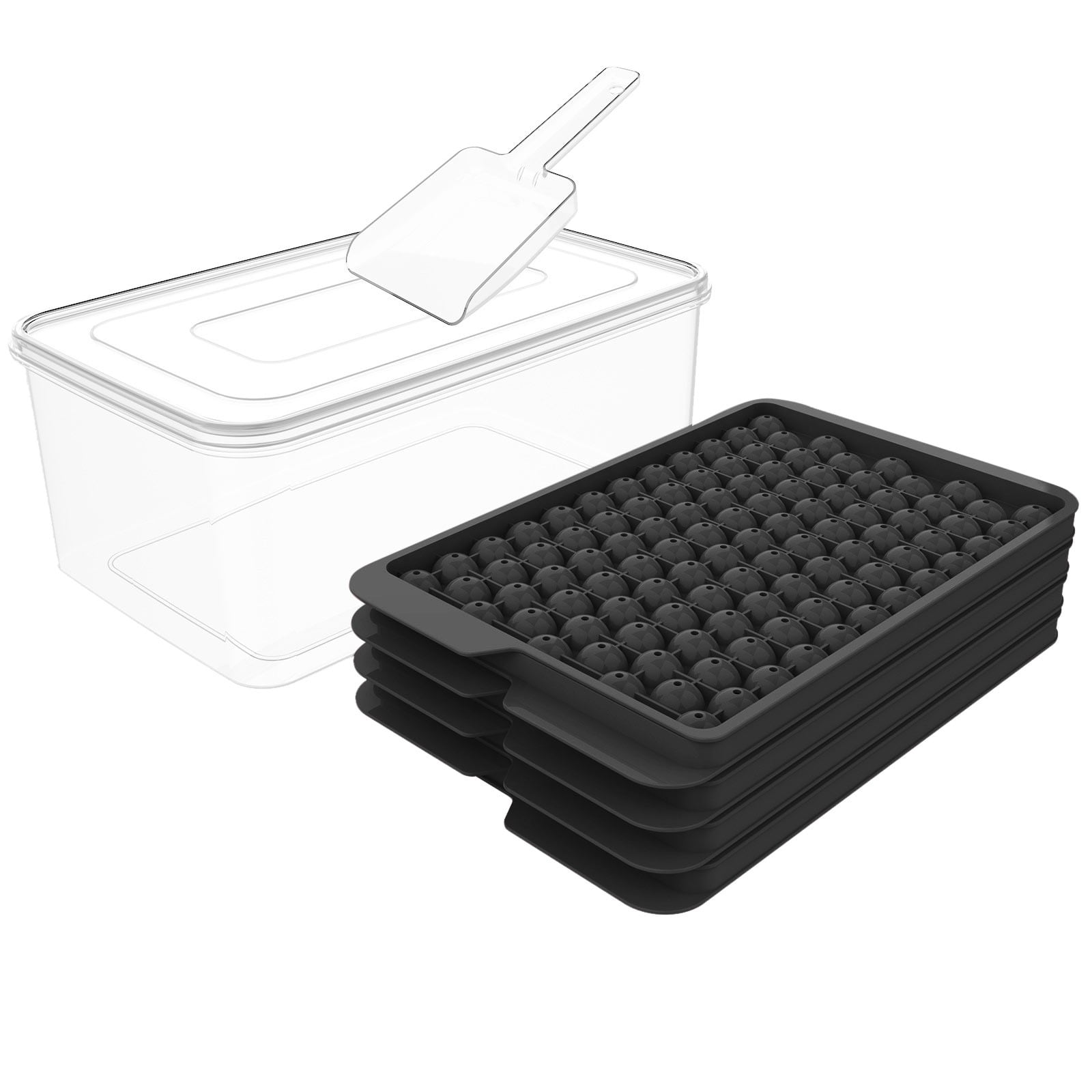 SXcggal Mini Ice Cube Trays Small Ice Cube Tray Crushed Ice Tray For Chilled Drinks Coffee Juice Healthy Unbreakable Multifunctional Kitchenware