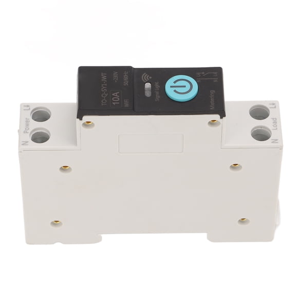 Disjoncteur Intelligent WiFi Din Rail, Interrupteur de Télécommande 1P plus N avec 3 Modes de Minuterie, Compatible avec l'Application Tuya pour la Domotique, la Protection contre les Surcharges et les Courts-Circuits