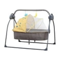 thumbnail image 2 of Siruishop Automatic Baby Bassinet Melodies Timer for 0-18 Months Auto Rocking Bassinet yellow, 2 of 8