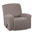 thumbnail image 1 of 1 Pce Housse Extensible pour Fauteuil Inclinable, Housse de Sofa, Meuble avec Bas Élastique Housse Extensible en Jacquard Spandex pour Fauteuil Inclinable Brun Clair, 1 of 8
