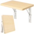 thumbnail image 2 of Tablette Pliante avec Support, Tablette Pliable Robuste, Table Pliante Murale en Bois, Tablette Flottante Gain de Place pour Buanderie Cuisine Salle d'Étude, 2 of 8