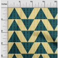 thumbnail image 1 of oneOone Cotton Cambric Fabric Stripe|Diamond & Triangle Geometric Print Fabric BTY 56 Inch Wide, 1 of 4