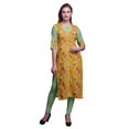 thumbnail image 1 of Bimba Kurti Droite Décontractée Imprimée Haut à Manches 3/4 Longue Kurta Robe pour Femmes, 1 of 6