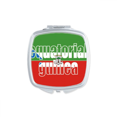 thumbnail image 1 of Equatorial Guinea Flag Name Square Mirror Portable Compact Pocket Makeup Double Sided Glass, 1 of 3