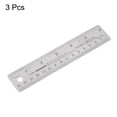 thumbnail image 3 of Unique Bargains 3pcs Stainless Steel Rulers with Non-Skid Backing 15cm/6' Inch and Metric Metal Ruler, 3 of 6