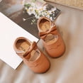 thumbnail image 4 of Japceit Baby Shoes Size 4 Soft Sole Baby Shoes Spring New Soft Soled Single Shoes Baby Walking Shoes Bow Princess Small Leather Shoes Baby Shoes Size 3, 4 of 9