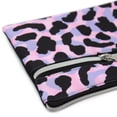 thumbnail image 5 of Pen+Gear Leopard Print Pencil Pouch in Purple with 2 Zip Compartments, 5 of 5