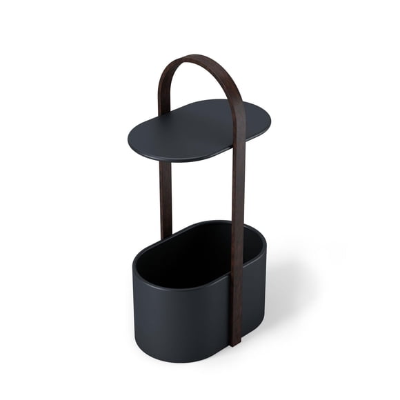Umbra Bellwood Storage Table,Black/Walnut