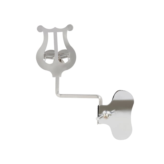 Portable Clamp-on Music Stand for Saxophone Tenor Horn Trumpet Universal Marching Lyre Sheet Clip Holder for Wind Instruments