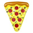 thumbnail image 1 of Inflatable Pizza Pool Float Summer Water Lounger for Adults Floating Mat, 1 of 7