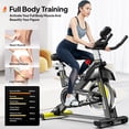 thumbnail image 3 of Pooboo Vélo d'Exercice Stationnaire Intérieur Cardio Entraînement Vélo de Cyclisme Équipement de Mise en Forme Résistance Réglable Volant d'Inertie 40 Lb, 3 of 12