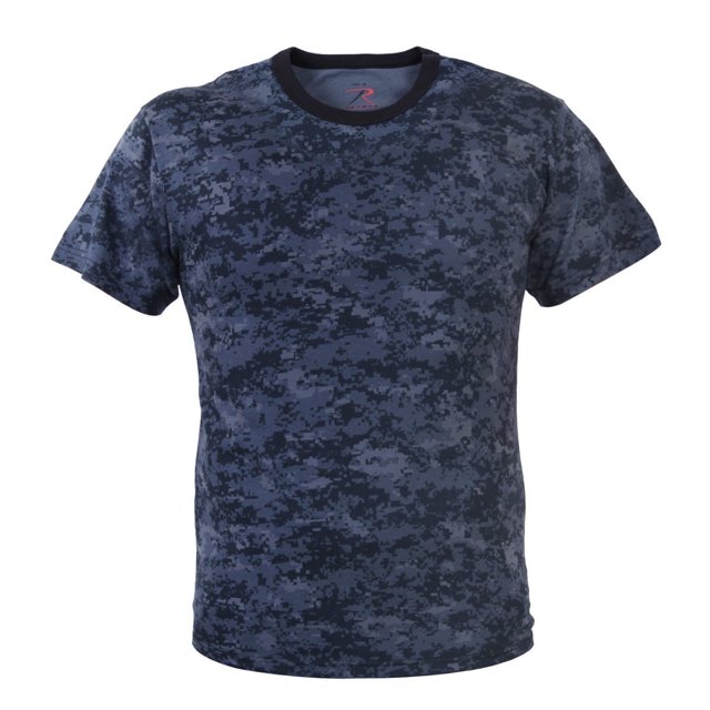 Rothco T-Shirt Camouflage Numérique - Bleu Minuit, 2X-grand